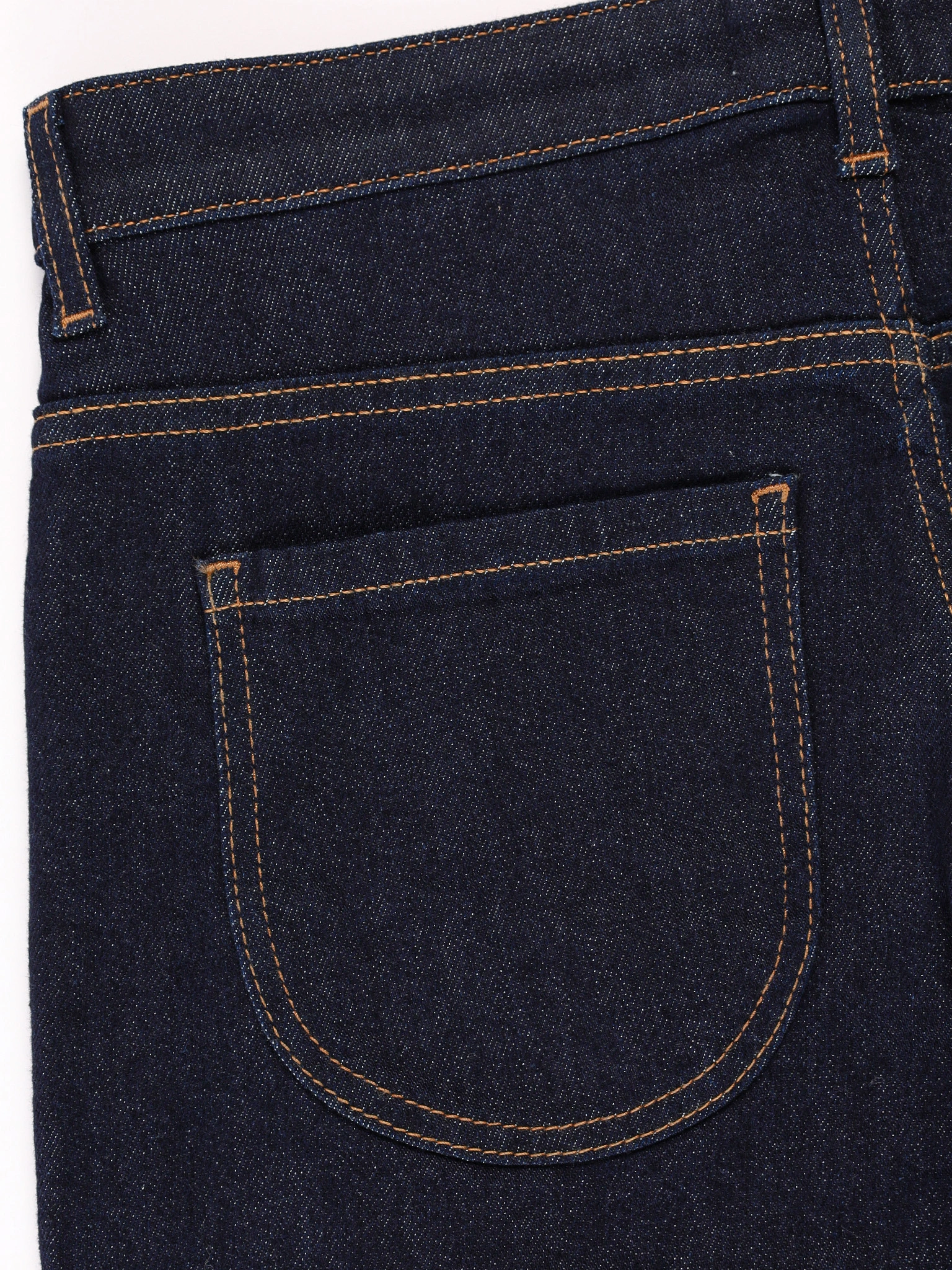 Джинсы темно-синего цвета из смесового хлопка